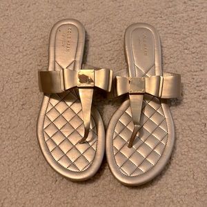 Cole Haan Sandals.   Gold size 8.5